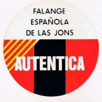 Pegatina FE-JONS (Auténtica) Cataluña