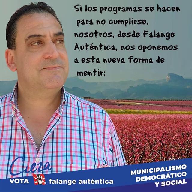 Antonio Ortega, candidato a la alcaldía de Cieza