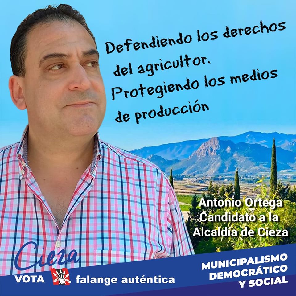 Antonio Ortega, candidato a la alcaldía de Cieza