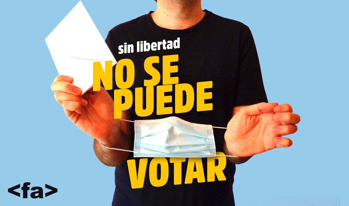 Sin libertad no se puede votar. Elecciones Cataluña 2021