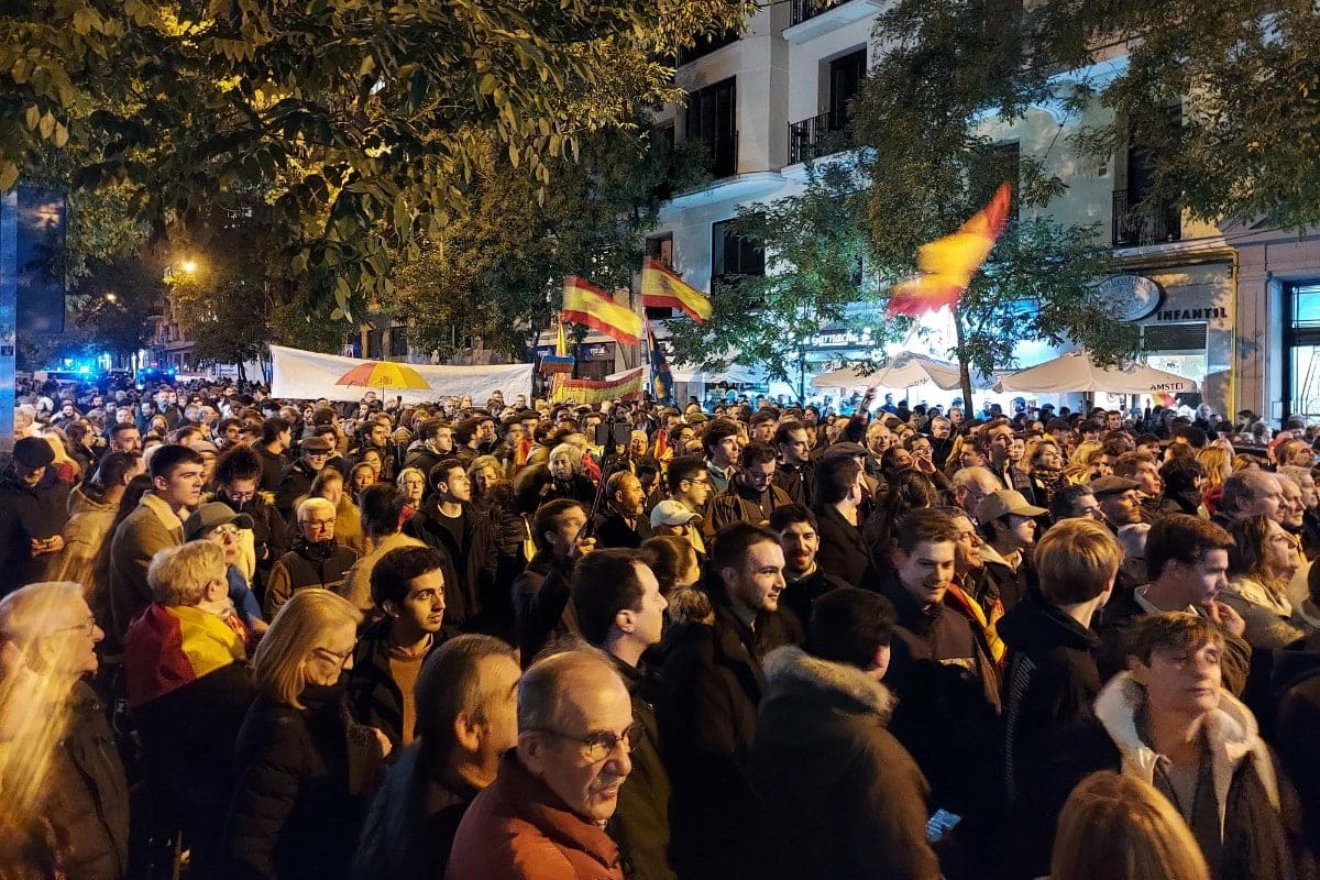 Manifestación contra la amnistía y la corrupción del PSOE